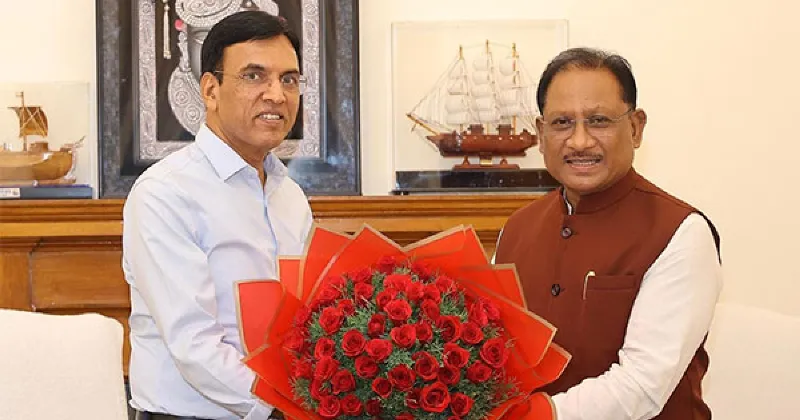 Chhattisgarh: CM Vishnu Deo Sai meets Union Minister Mandaviya, discusses key projects on sports & healthcare