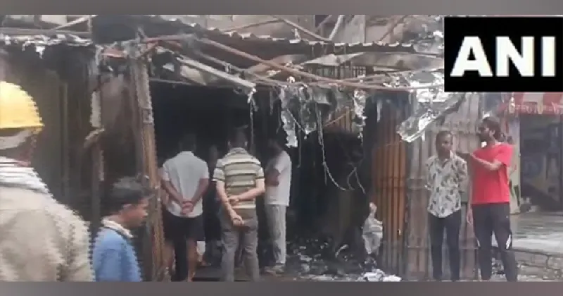 Jharkhand: Fire breaks out at shops in Ranchi's Sahajanand chowk, doused