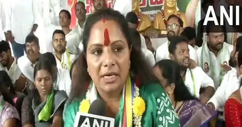 Telangana: BRS MLC K Kavitha stages 72-hour hunger strike, demanding clearance of 42% OBC reservation bill