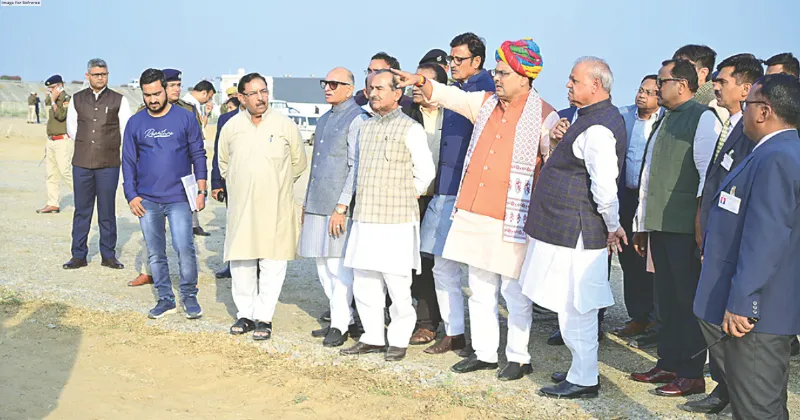 CM Sharma, BJP leaders inspect venue ahead of PM's public meet