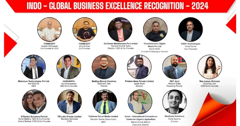 Honouring the Trailblazers: Indo-Global Business Excellence Recognition 2024