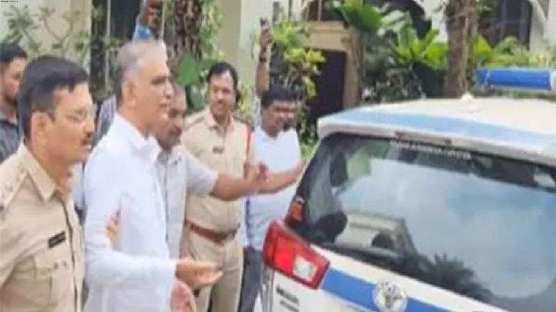 Telangana: Police detain BRS leader Harish Rao in Hyderabad