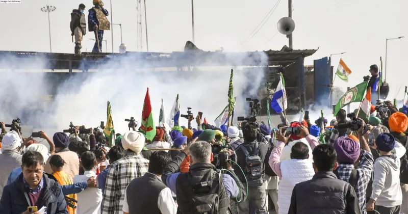 Teargas shells lobbed at protesting farmers at Shambhu border to halt march