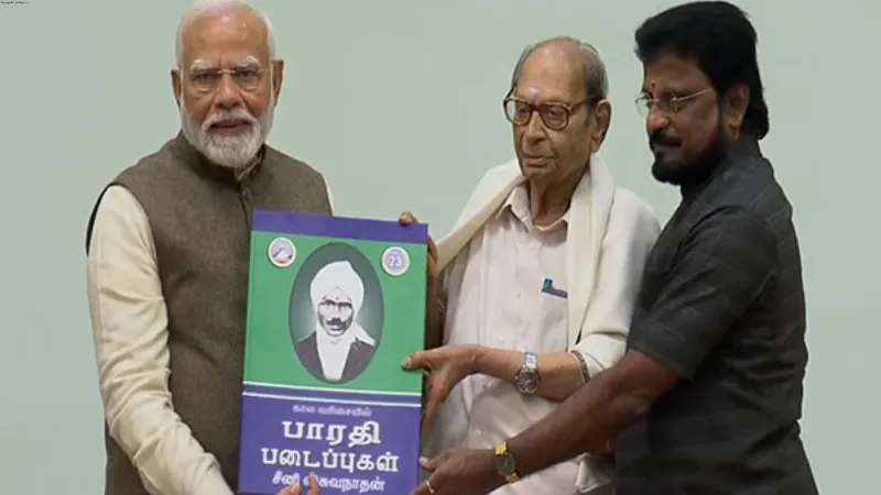 PM Modi releases compendium of Tamil poet Subramnia Bharati's works on 143rd birth anniversary