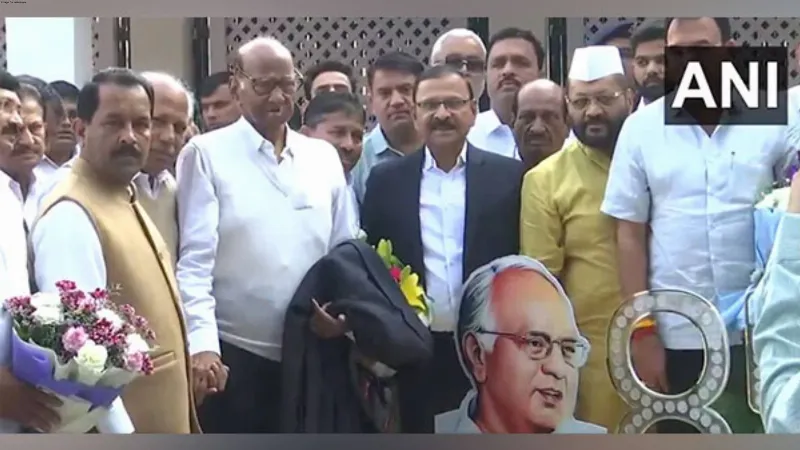 Ajit Pawar, Praful Patel and other leaders at Sharad Pawar's house as NCP-SCP chief celebrates 84th birthday