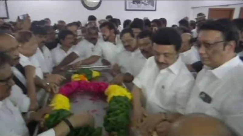 MK Stalin pays tribute to former Tamil Nadu Congress Chief EVKS Elangovan