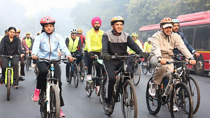 Union Minister Mansukh Mandaviya launches 'Fit India Cycling Drive'; events held across 1000 locations in India