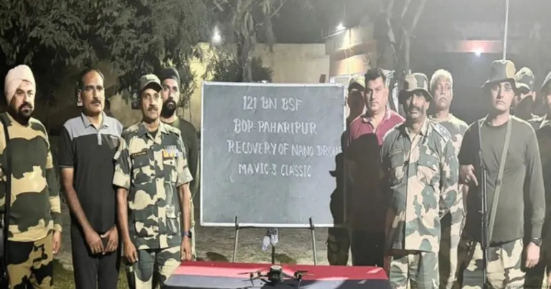 BSF recovers three drones, suspected heroin along Punjab border in separate incidents