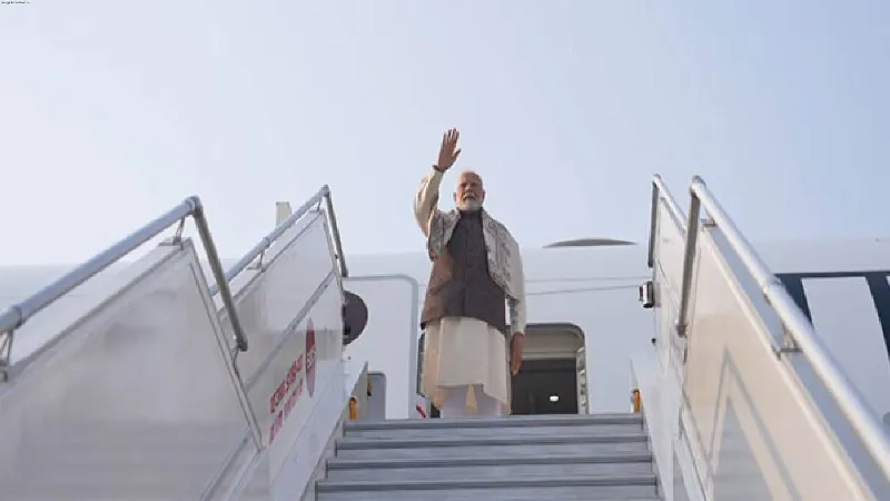 PM Modi embarks on two-day visit to Kuwait, to attend opening ceremony of Arabian Gulf Cup