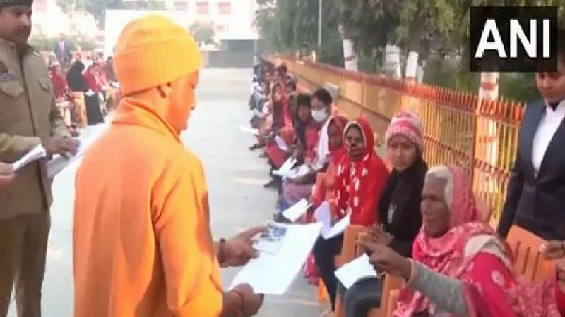 Uttar Pradesh CM Yogi Adityanath holds 'Janta Darshan' in Gorakhpur