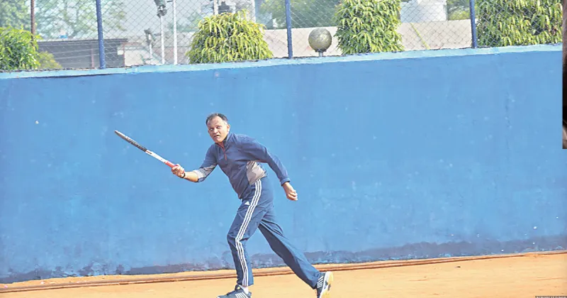 ‘Golden’ moment for Naveen Mahajan on tennis court!