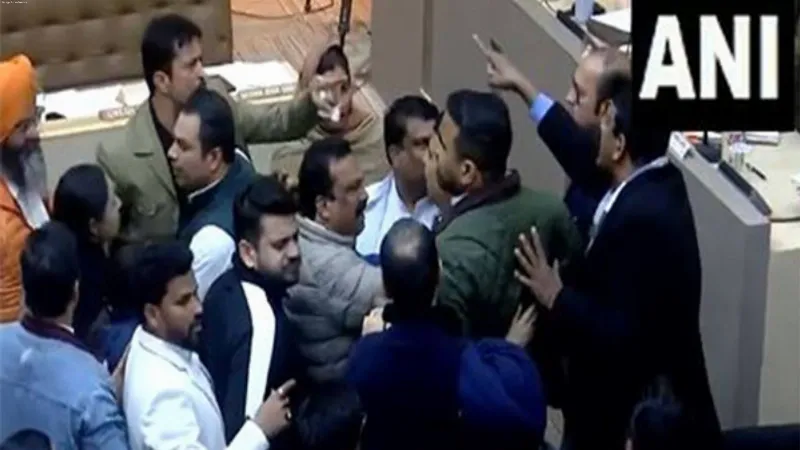 Chandigarh: Scuffle erupts between Congress, BJP councillors over BR Ambedkar