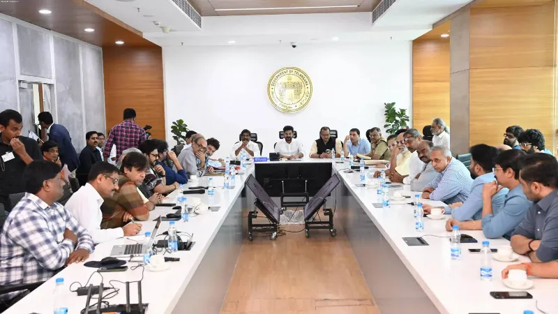 Telangana CM Revanth Reddy holds meeting with Tollywood actors, filmmakers