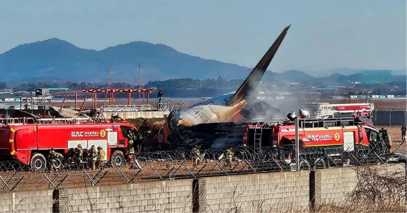 Atleast 28 dead as passenger plane crashes in South Korea