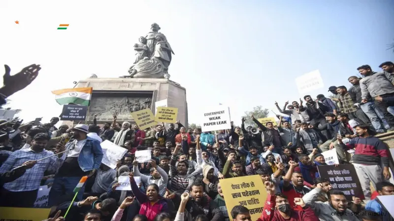 BPSC aspirants continue their protest in Patna's Gandhi Maidan