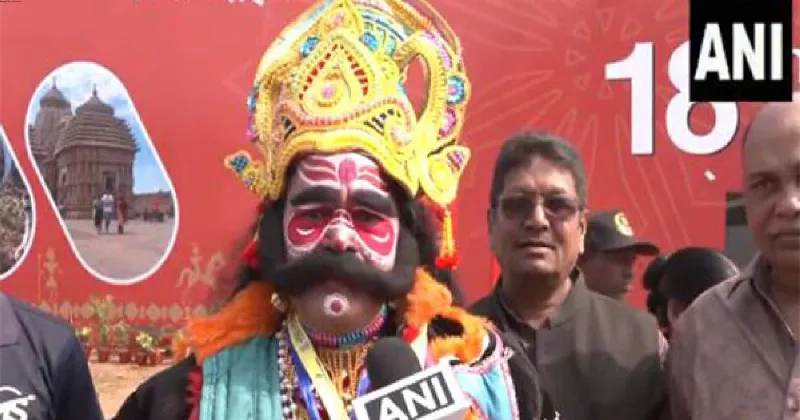 Odisha: Jagananda Mishra promotes 'Bargarh Dhanu Yatra' at PBD 2025 in Kans costume