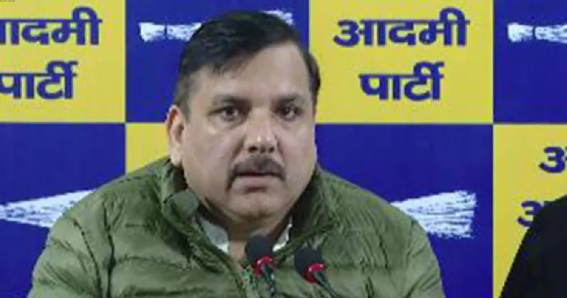 BJP distributed Rs 1,100 openly to buy votes, AAP Sanjay Singh alleges