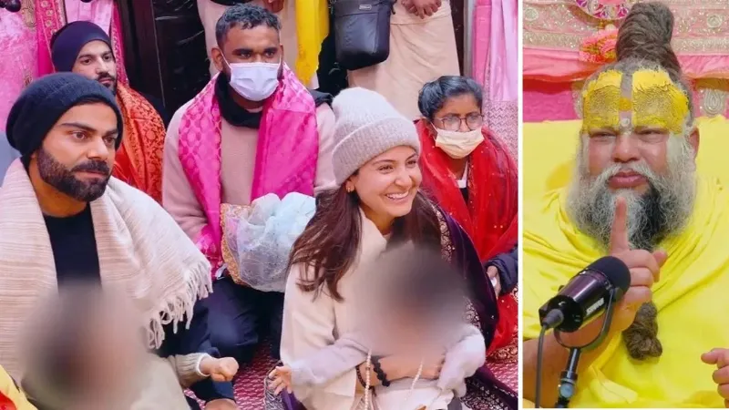 Virat Kohli, Anushka Sharma along with kids visit spiritual guru Premanand Maharaj in Vrindavan