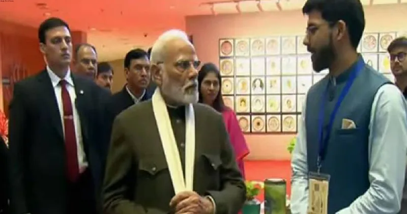 PM Modi visits exhibition at Viksit Bharat Young Leaders Dialogue