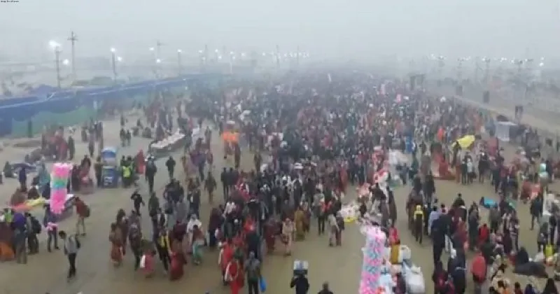 Sangam Nose draws largest gathering as devotees throng all ghats during first holy bath of Maha Kumbh