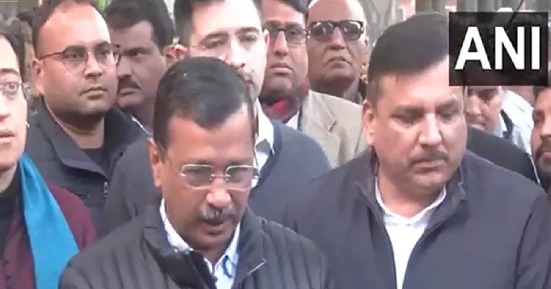 Delhi Polls: Arvind Kejriwal visits ECI, accuses BJP candidates of distributing money, goods in New Delhi constituency