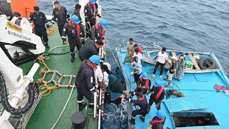 Indian Cost Guard rescues 54 passengers from Lakshadweep Island