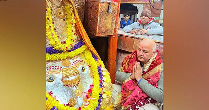 Manish Sisodia files nomination papers for Delhi polls, seeks blessings of Kalka Mai