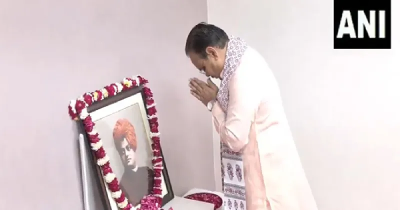 Rajasthan CM Bhajanlal Sharma pays tribute to Swami Vivekananda on his 123rd death anniversary