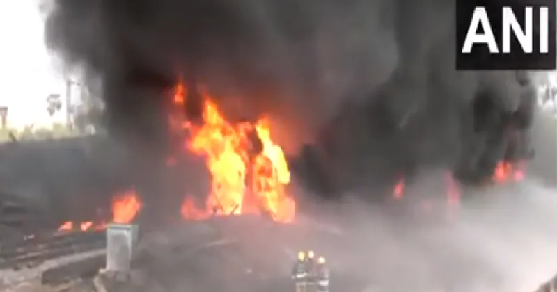 Tiruvallur fire: Southern Railway issues helpline numbers for passengers, efforts underway to douse flames