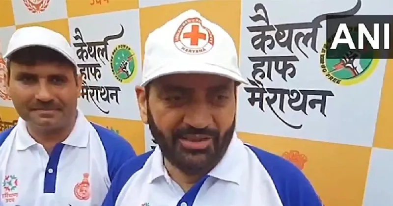 Haryana CM Saini flags off Kaithal half marathon, says fit youth key to building developed India by 2047