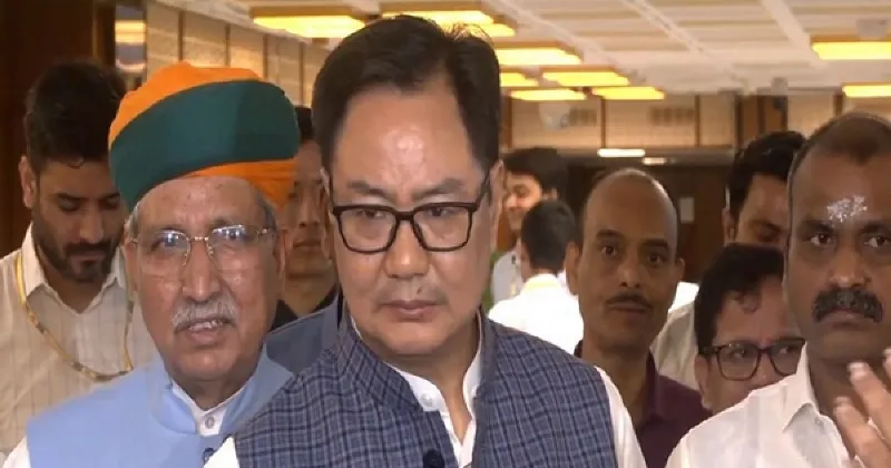 Signature of over 100 MPs collected for removal of Justice Verma: Kiren Rijiju