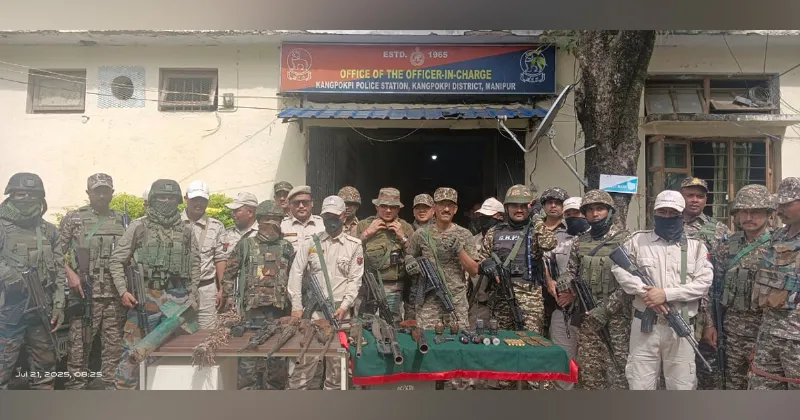 Security forces conduct search operations across districts in Manipur, 7 active cadres arrested