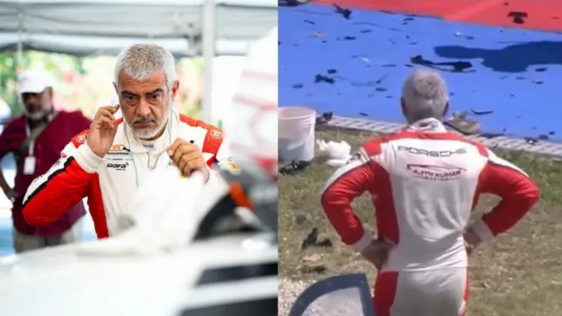 Superstar Ajith Kumar crashes during GT4 European Series race