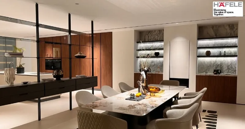 Introducing Hafele’s Alustro: A Sleek and Versatile Aluminium Shelving System