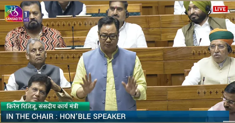Let Operation Sindoor debate proceed unhindered: Kiren Rijiju