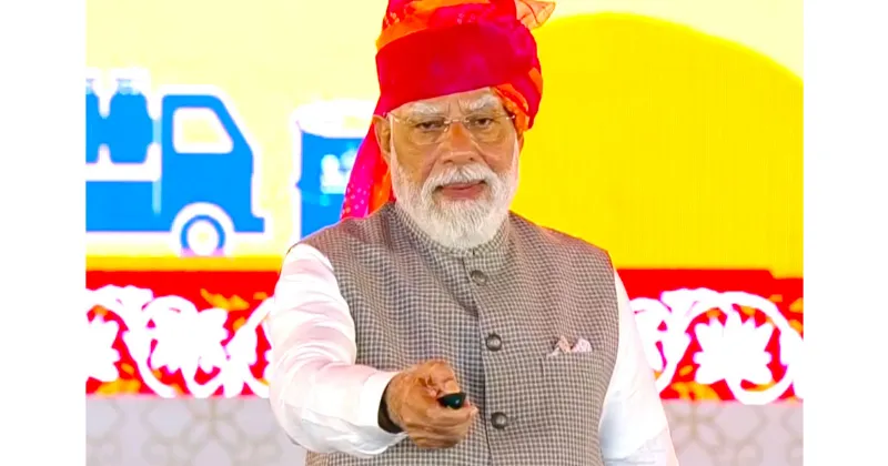 PM Modi inaugurates NHPC's 300 MW Karnisar solar power plant in Rajasthan's Bikaner