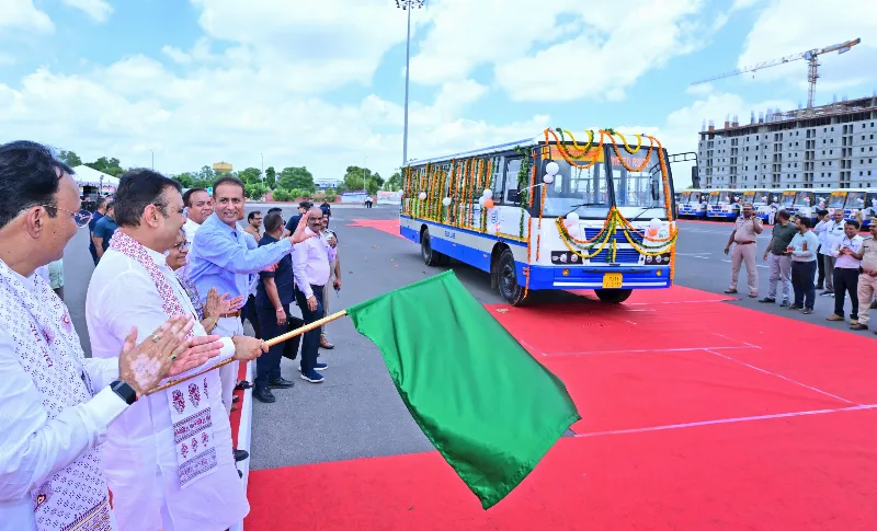 CM Bhajan Lal flags off 144 new Raj roadways buses