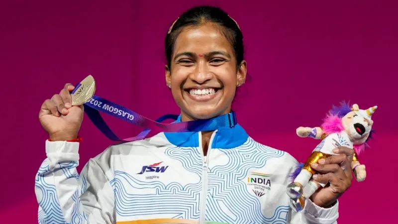 Gyaneshwari Yadav wins the Silver Medal in Weightlifting at the Commonwealth Games Glasgow 2026