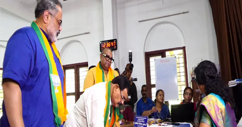 Kerala: NDA candidate Michael George files nomination for Nilambur by-election