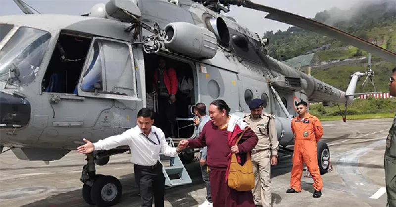 Sikkim: First batch of tourists from Chaten successfully evacuated at Pakyong Airport