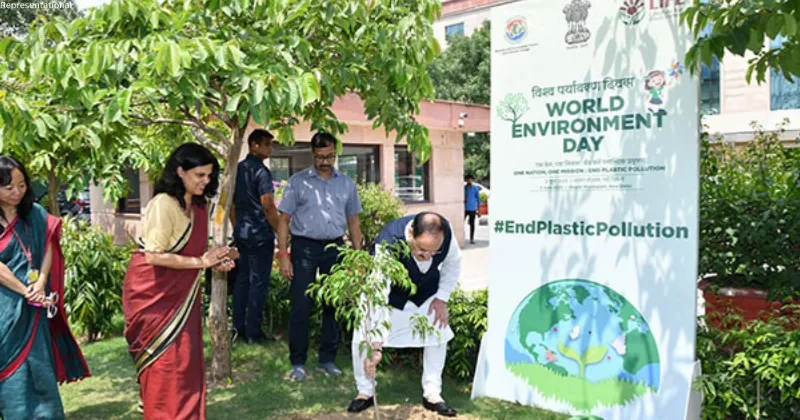 JP Nadda plants sapling under 'Ek Ped Maa Ke Naam' on World Environment Day