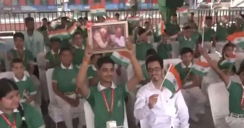 Excited school students gather at Katra to welcome PM Modi ahead of Vande Bharat flag off