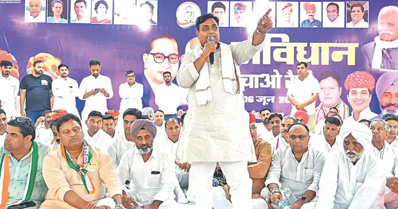 Dotasra blasts BJP over failures, demands polls
