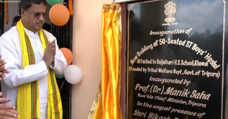 Tripura CM Manik Saha inaugurates six development projects in Khowai district