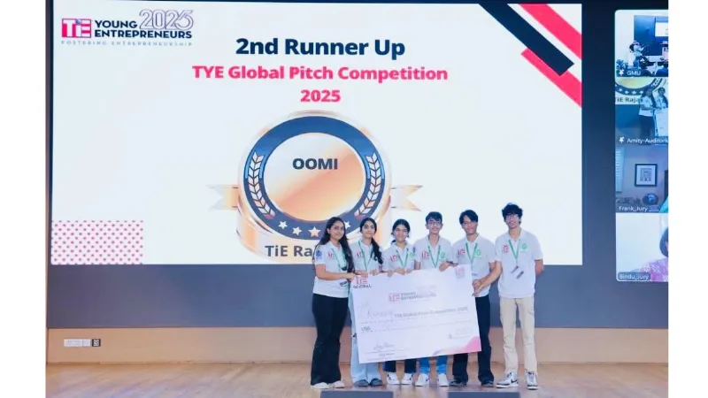 TiE Rajasthan Makes History at TYE Global 2024: Team OOMI Wins $1500 and Becomes Only Indian Team in Global Top 3