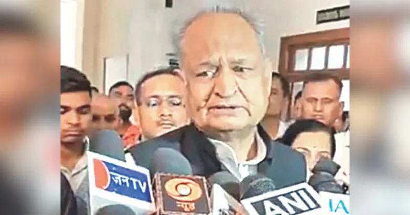 Ex-CM Gehlot slams BJP policies, raises concerns over Raj’s image