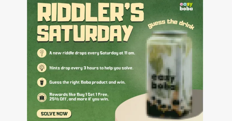 Guess the Flavor, Win the Sip: Easy Boba Gamifies Your Weekend Drink Ritual heading option