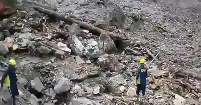 SDRF, NDRF and other teams conduct relief and rescue operations at landslide-hit Silai Band area
