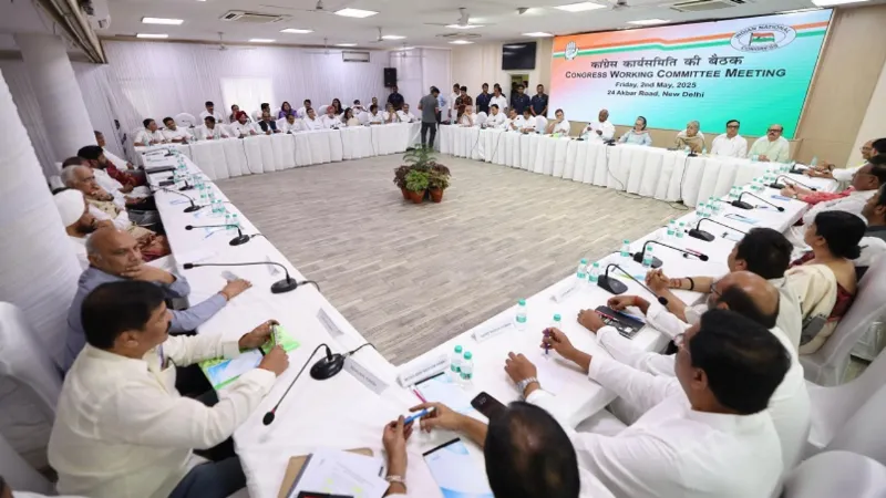 Congress Working Committee discusses Pahalgam attack, caste census