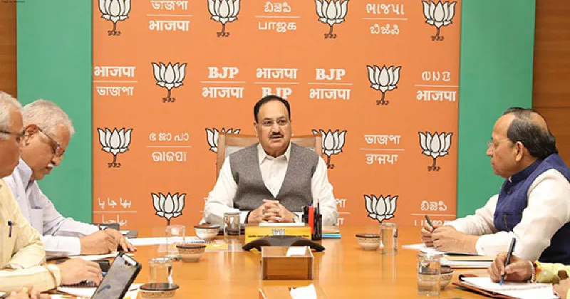 BJP President J P Nadda chairs meeting with party's general secretaries